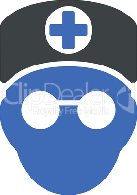 BiColor Cobalt-Gray--doctor head.eps