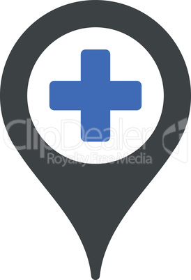 BiColor Cobalt-Gray--hospital map pointer.eps