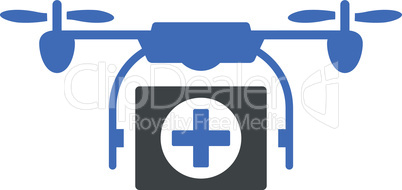 BiColor Cobalt-Gray--medical drone.eps