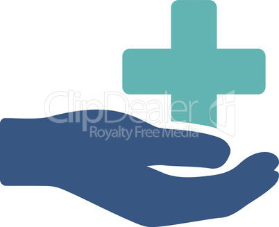 BiColor Cyan-Blue--health care donation.eps