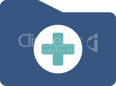 BiColor Cyan-Blue--medical folder.eps