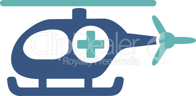 BiColor Cyan-Blue--medical helicopter.eps