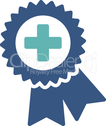 BiColor Cyan-Blue--medical quality seal.eps