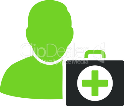 Bicolor Eco_Green-Gray--first aid man.eps