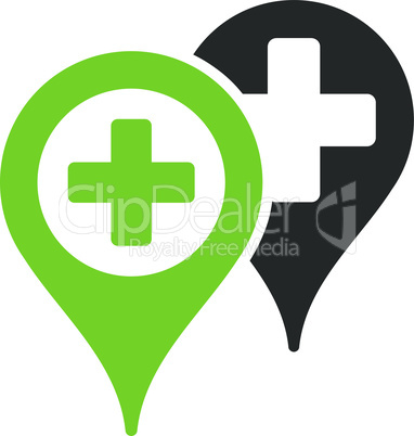 Bicolor Eco_Green-Gray--hospital map markers.eps