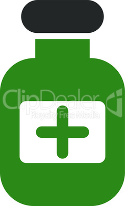 Bicolor Green-Gray--drugs bottle.eps