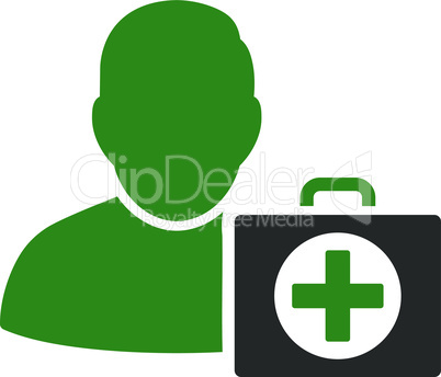 Bicolor Green-Gray--first aid man.eps