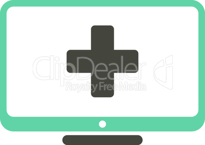 Bicolor Grey-Cyan--medical monitor.eps