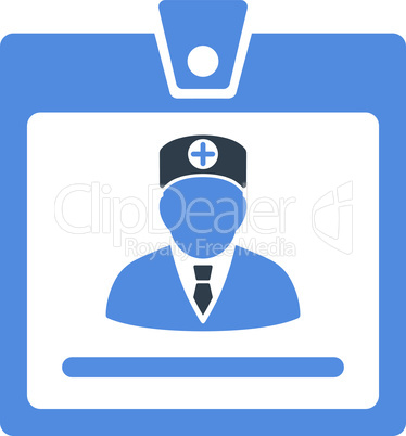 BiColor Smooth Blue--doctor badge.eps