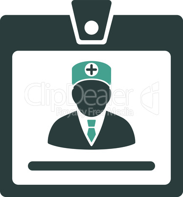 Bicolor Soft Blue--doctor badge.eps