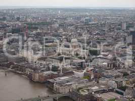 Aerial view of London