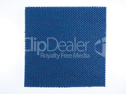 Blue fabric sample