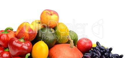 assortment of fresh fruits and vegetables