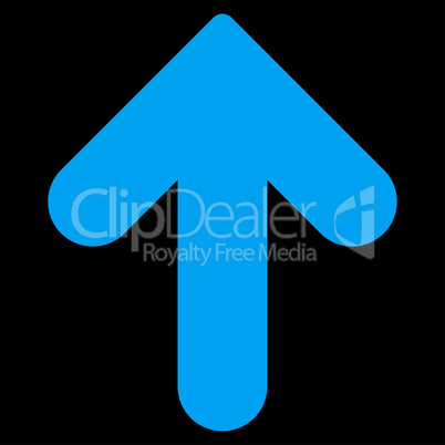 Arrow Up flat blue color icon