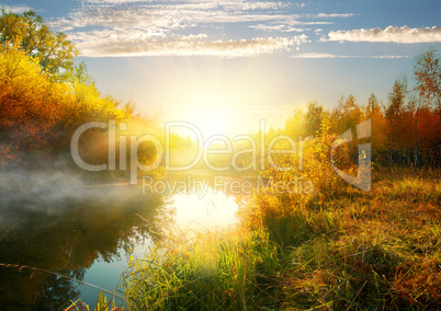 River in autumn