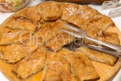 Strukle  - famous Croatian appetizer made with fresh cheese from