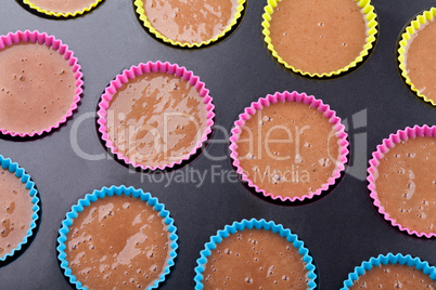 Preparation of chocolate muffins