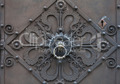 Detail of an antique knocker