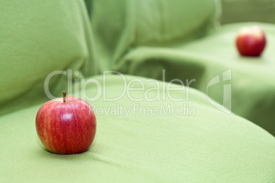 Apple on a chair