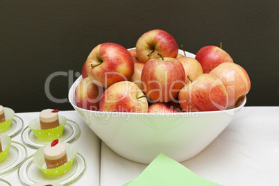 Apples in a bowl