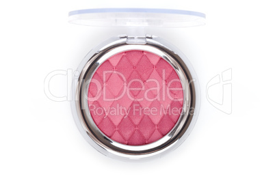 Pink blush isolated on white