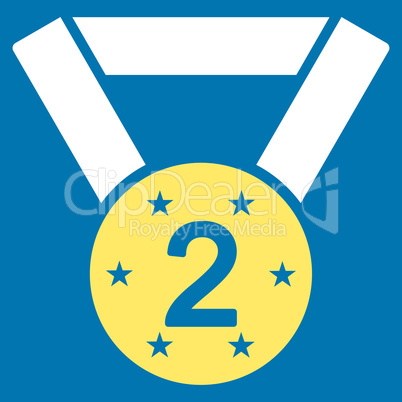 Second medal icon from Competition & Success Bicolor Icon Set
