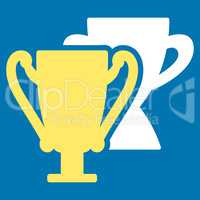 Trophy cups icon from Competition & Success Bicolor Icon Set