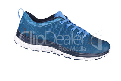 Blue sneaker isolated on white