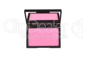 Pink blush isolated on white