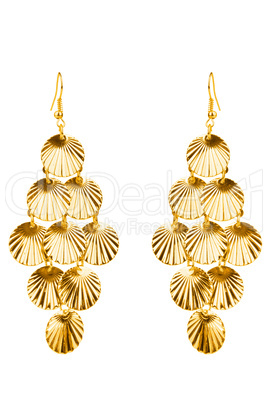 Pair of golden earrings