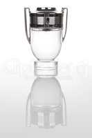 Perfume bottle shaped as a goblet