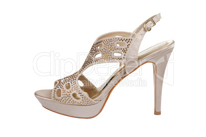 Elegant stiletto shoe with rhinestones