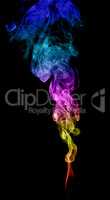 Abstract multicolored smoke