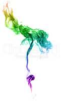 Abstract multicolored smoke