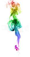 Abstract multicolored smoke