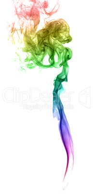 Abstract multicolored smoke