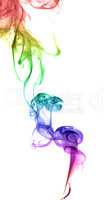 Abstract multicolored smoke