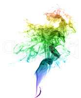 Abstract multicolored smoke