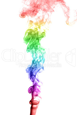 Abstract multicolored smoke