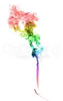 Abstract multicolored smoke