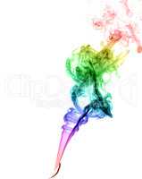 Abstract multicolored smoke