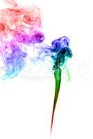 Abstract multicolored smoke