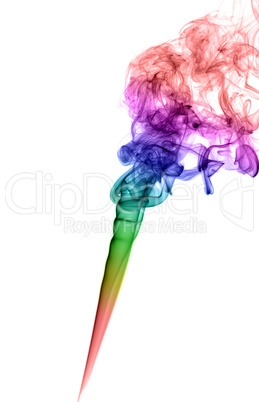 Abstract multicolored smoke