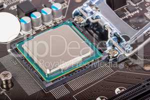 Electronic collection - CPU socket on motherboard