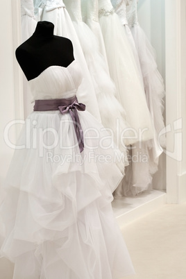 Bridal shop with mannequin
