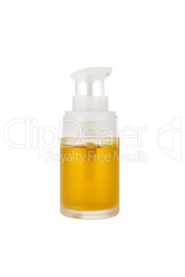 Jojoba oil isolated on white