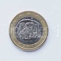 Greek 1 Euro coin