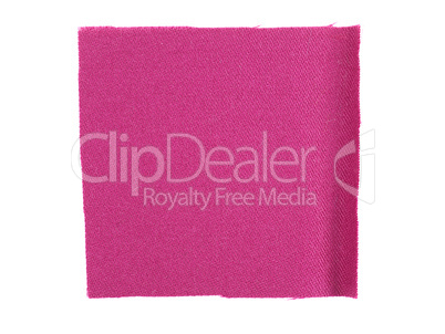 Pink fabric sample