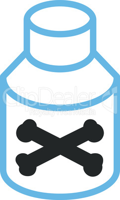 Bicolor Blue-Gray--poison bottle.eps