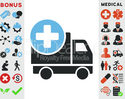 Bicolor Blue-Gray--medical delivery.eps